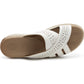 Womens Backless Sandals Slip On Low Wedge Open Toe Mules Summer Fashion Beach Slides Flip Flops
