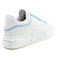 Womens Platform Trainers Ladies Lace Up Chunky Sole Casual Low Top Fashion Sneakers White Blue