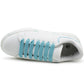 Womens Platform Trainers Ladies Lace Up Chunky Sole Casual Low Top Fashion Sneakers White Blue