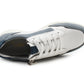 Womens Lace Up Trainers with Side Zip Fastening Ladies Flat Low Top Fashion Sneaker Breathable Casual Sports Shoes White Blue