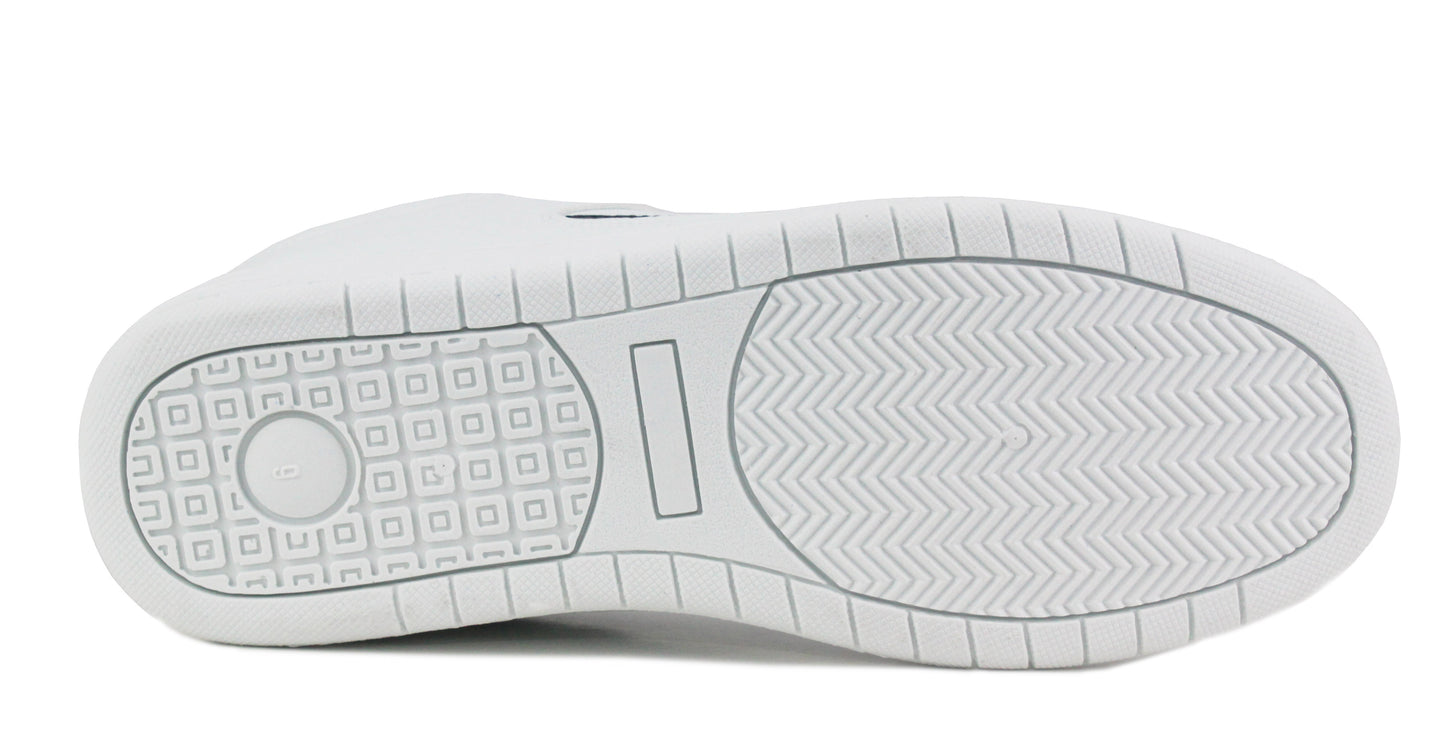 Mens Lace Up Casual Flat Fashion Gym Sneaker White Trainers