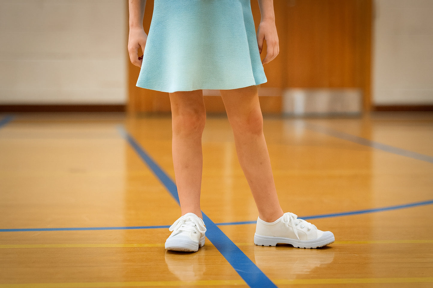 Girls Kids Canvas Lace Up Sneakers Pumps Back to School PE Gym Sports Trainers