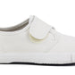 Unisex Boys Kids Touch Fasten Canvas Back to School Uniform PE Pumps Sports Trainers Plimsolls White Touch Fasten Strap