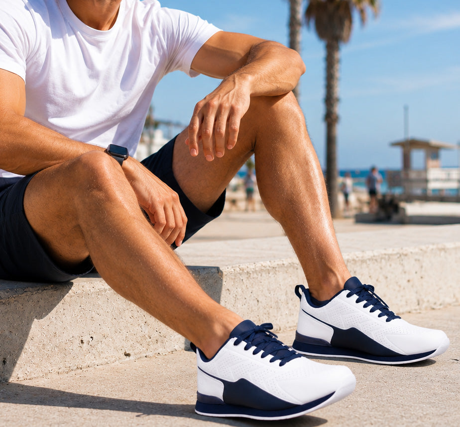 Men’s Lightweight Casual Trainers Breathable Lace Up Comfort Sneakers Walking Gym Running Sports Shoes