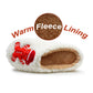 Womens Festive Christmas Slippers Warm Lined Fleece Slip On Ladies Lightweight Indoor Gingerbread Man House Shoes