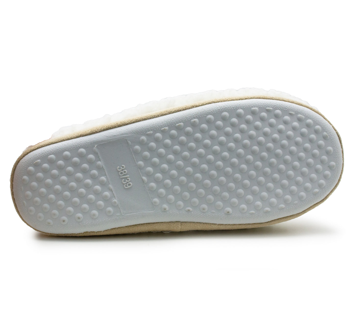 Womens Festive Christmas Slippers Warm Lined Fleece Slip On Ladies Lightweight Indoor Gingerbread Man House Shoes