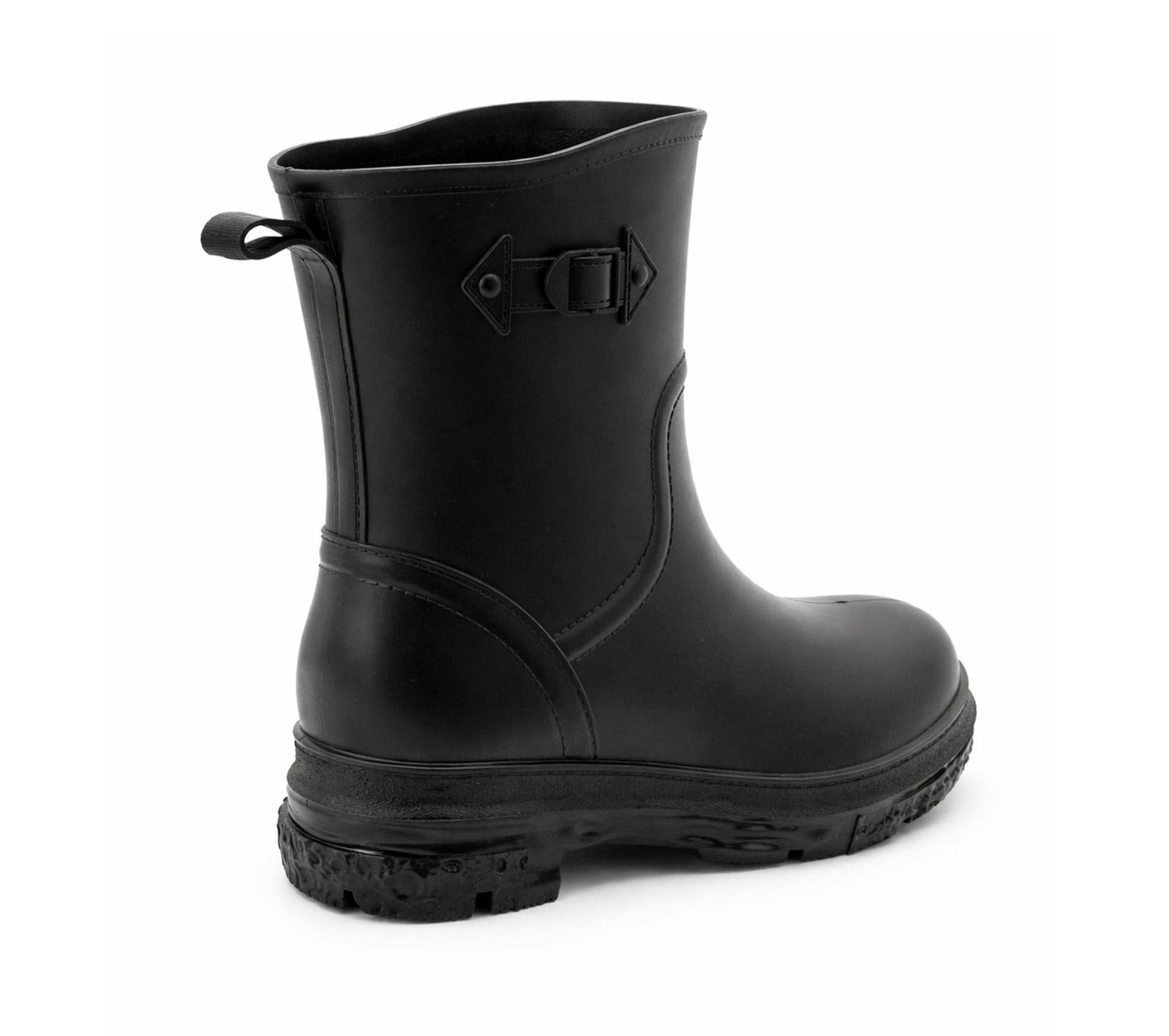 Womens Short Wellies Ladies Mid Calf Waterproof Wellington Boots Garden Walking Outdoor Mud Snow Rain Boots