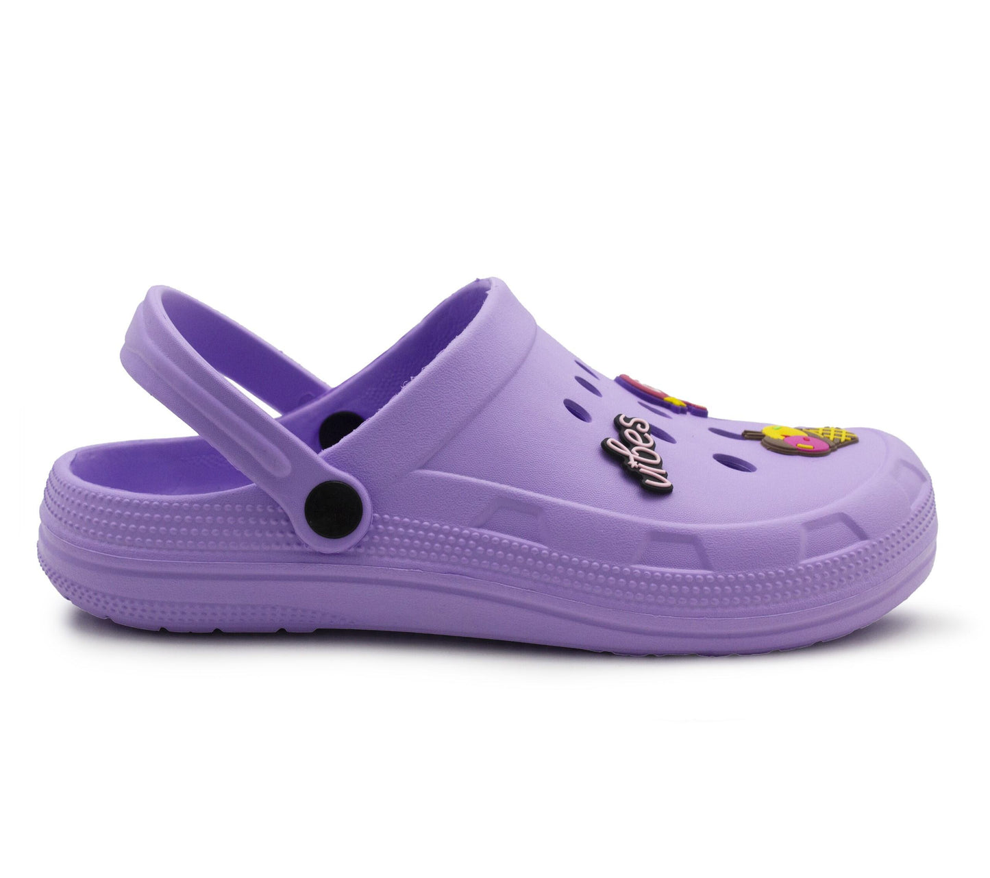 Girls Lightweight Clogs Kids Adjustable Garden EVA Glitter Charm Slippers Slip On Beach Sandals Water Shoes Leisure Pool Slides