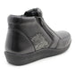 Womens Leather Boots Ladies Zip Up Smart Office Casual Ankle Boots