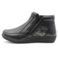 Womens Leather Boots Ladies Zip Up Smart Office Casual Ankle Boots