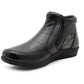 Womens Leather Boots Ladies Zip Up Smart Office Casual Ankle Boots