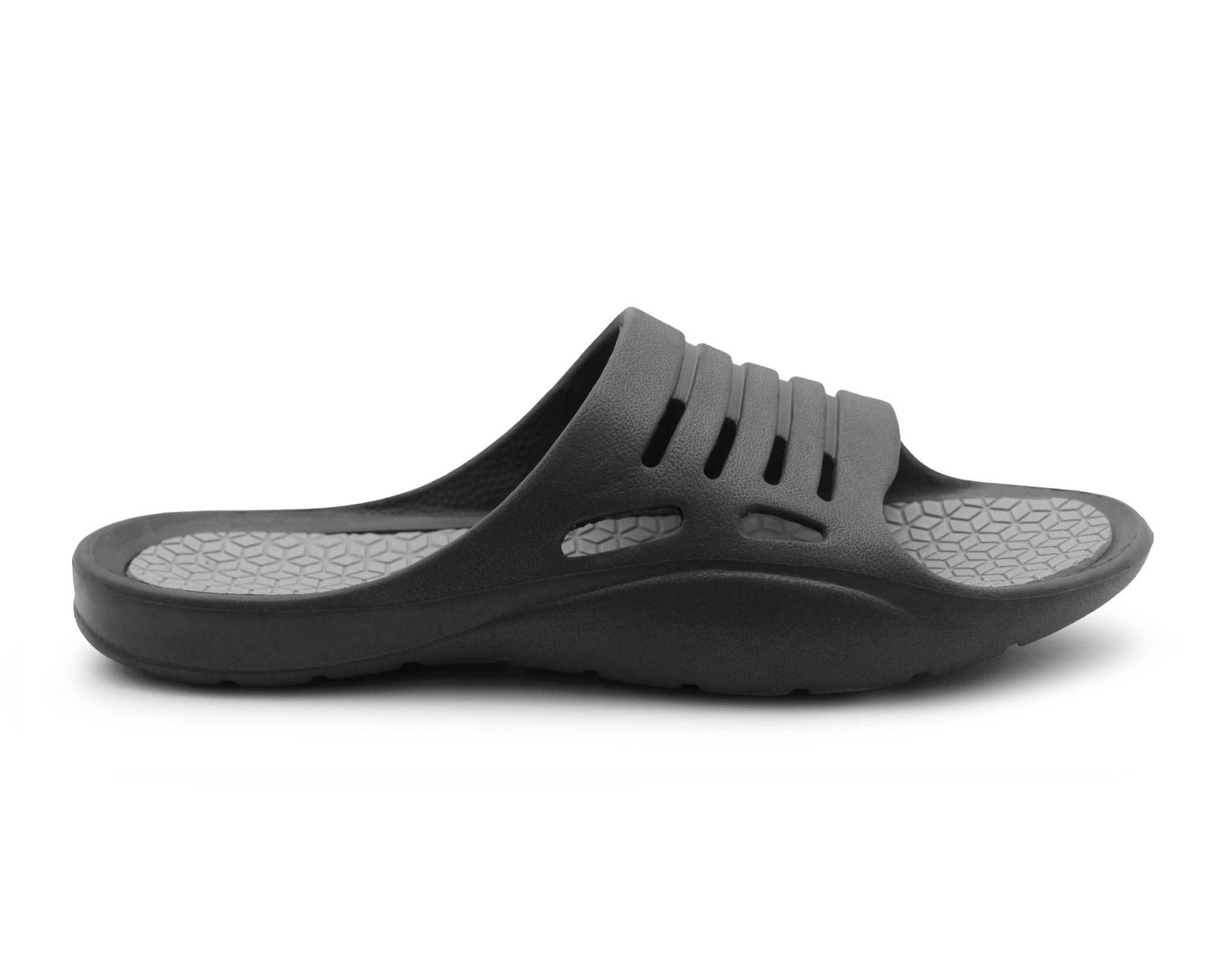 Mens Sliders Lightweight Slip On Pool Slides Bathroom Shower EVA Slippers Backless Beach Flip Flops Sports Leisure Mule Sandals