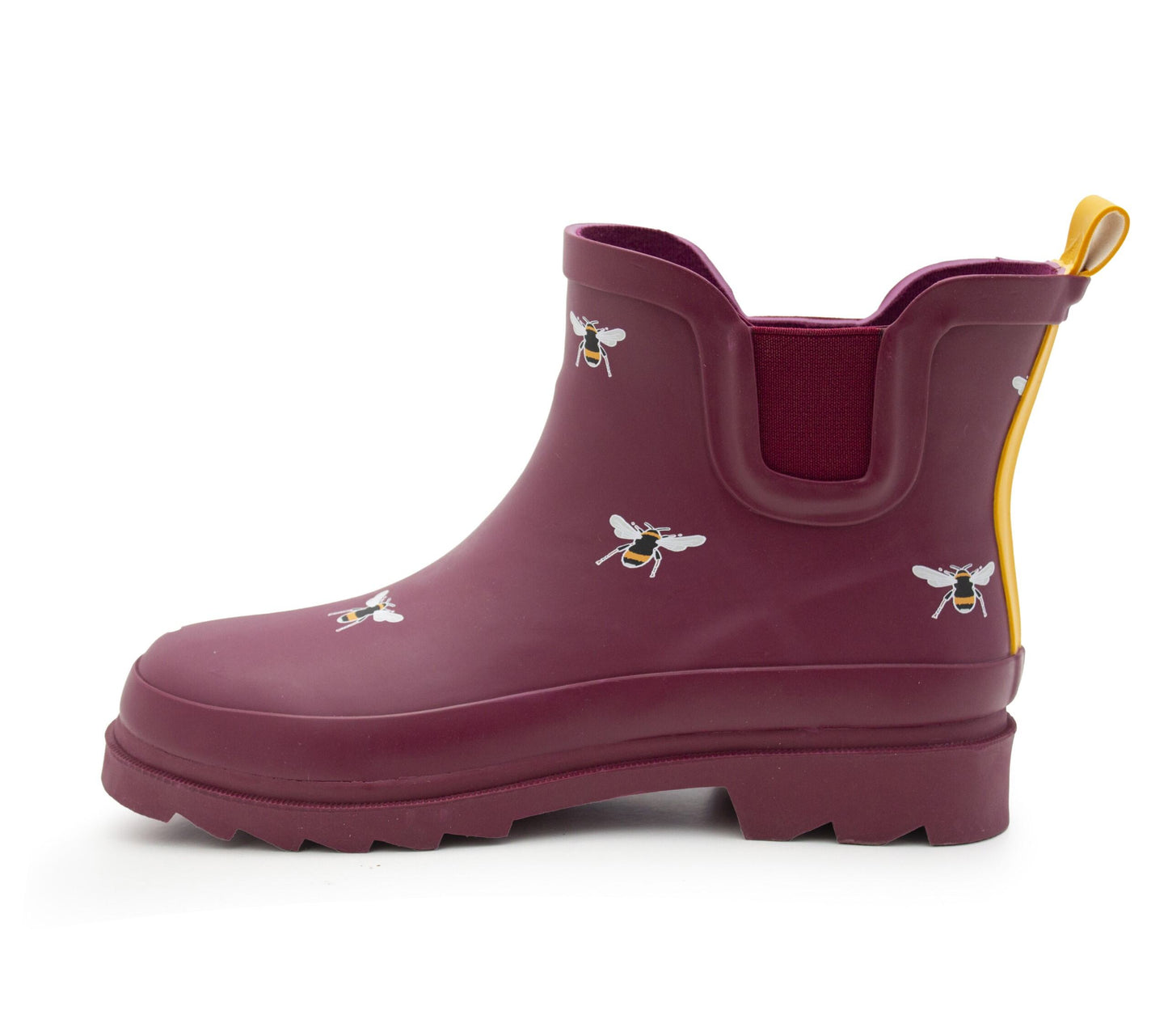 Womens Honey BEE Waterproof Ankle Boots Wellingtons Ladies Slip On Short Chelsea Rain Boots Festival Gardening Wellie Boots (Copy)
