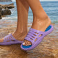 Womens Sliders Lightweight Slip On Pool Slides Ladies Bathroom Shower Spa EVA Slippers Backless Beach Flip Flops Leisure Mule Sandals