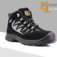 Mens Suede Leather Breathable Steel Toe Cap Safety Hiker Work Boots