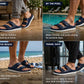Mens Slide Sandals Lightweight EVA Backless Slip On Adjustable Buckle Straps Pool Sliders Beach Flip Flops Mule Sandals