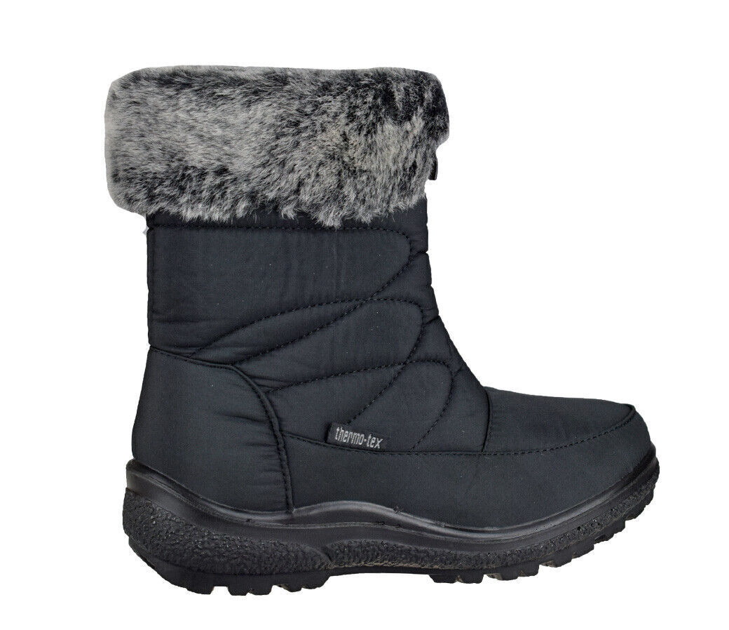 Women Thermal Snow Boots Ladies Warm Snug Fashion Comfort Snow Ankle Boots