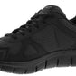 Skechers Men's Track Bucolo Trainers Oxford 52630 Memory Foam Lightweight Sneakers Black Leather Mesh