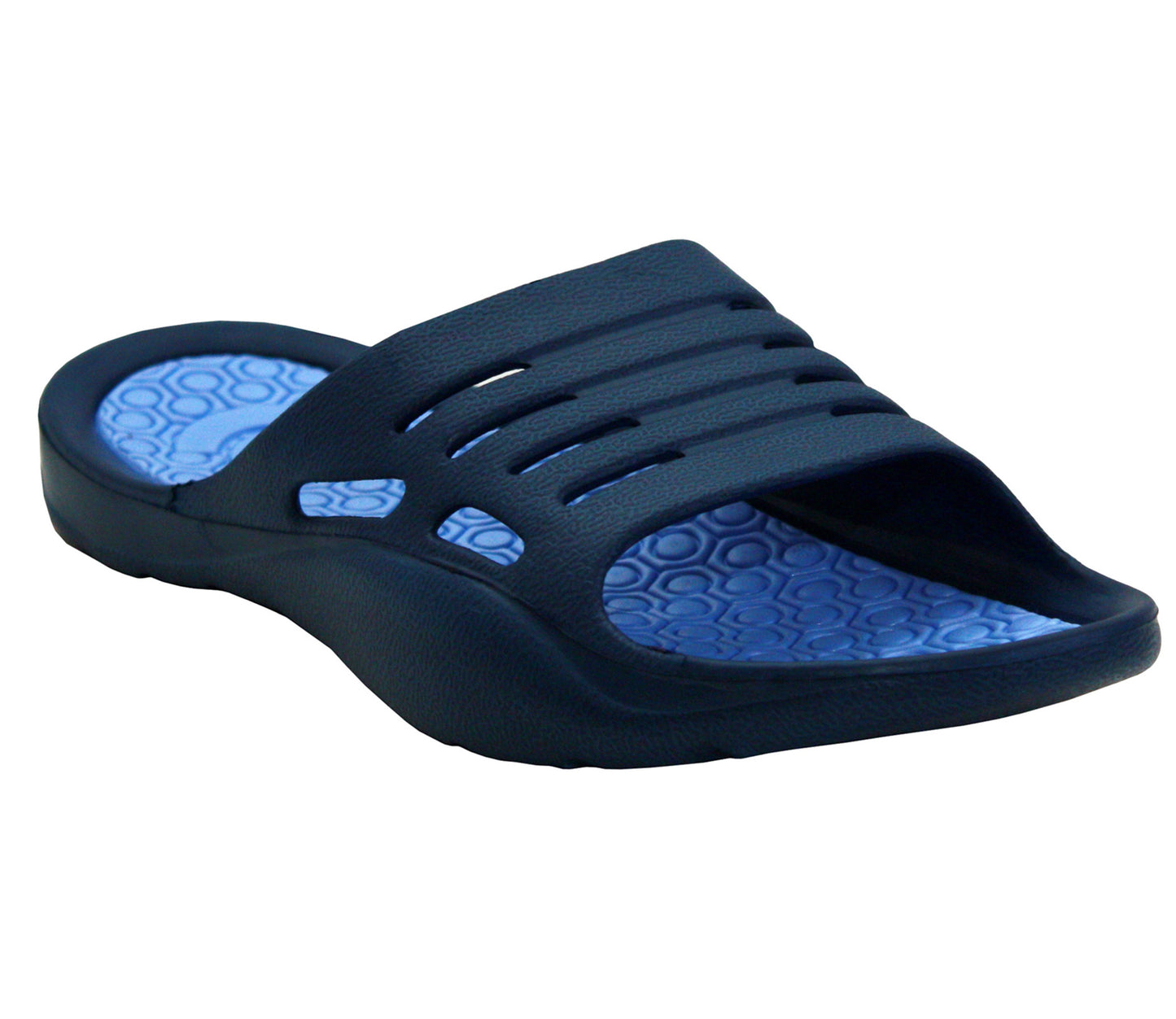 L1-619 Womens EVA Pool Sliders in Navy Blue