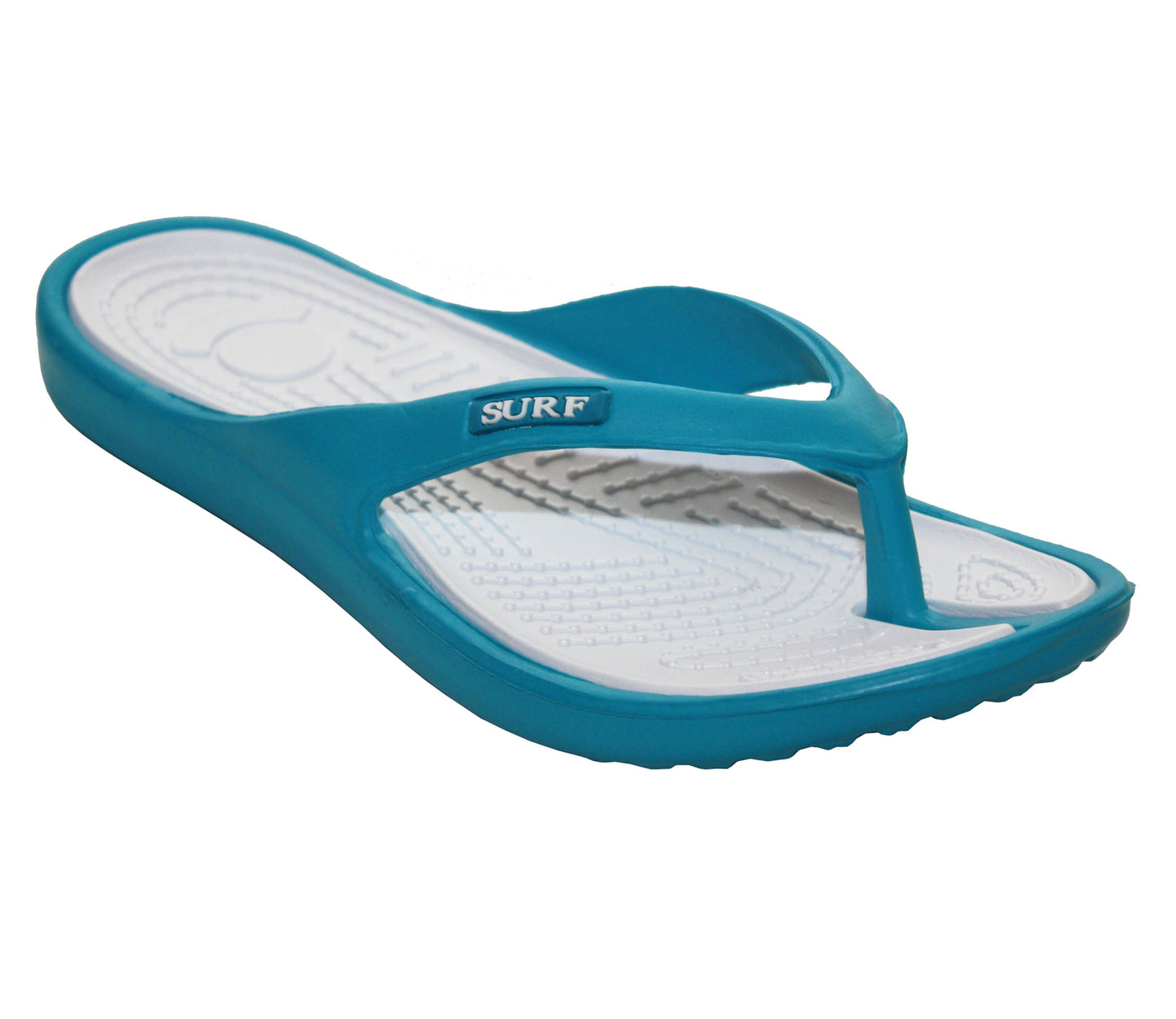 L1-541 Womens EVA Surf Beach Flip Flops in Turquoise Grey