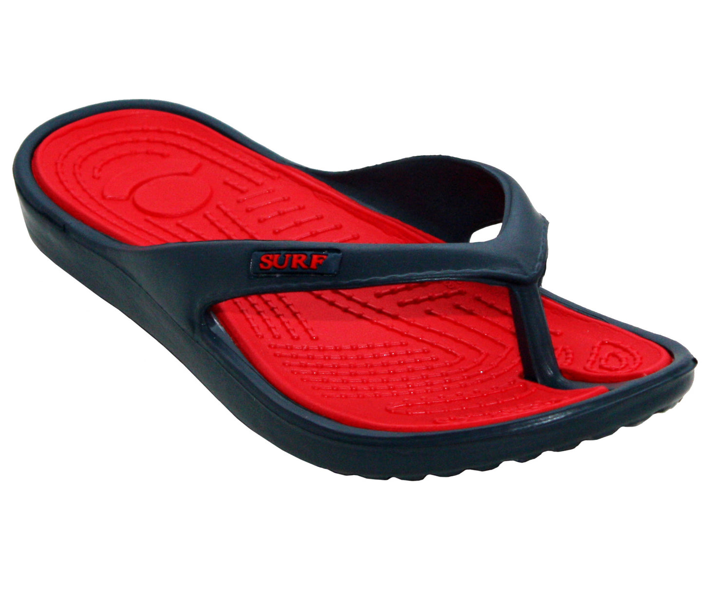 L1-541 Womens EVA Surf Beach Flip Flops in Navy Red