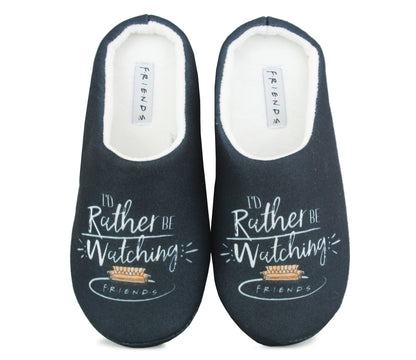 FRIENDS Womens F.R.I.E.N.D.S Mule Slippers in Black