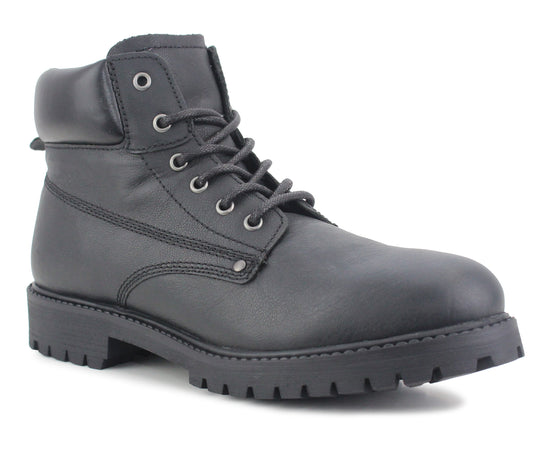 BAXTER Mens Genuine Leather Boots in Black