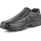 LS048 Mens Slip On Faux Leather Loafers in Black