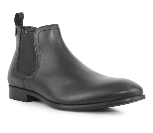 BEESTON Mens Leather Chelsea Formal Boots