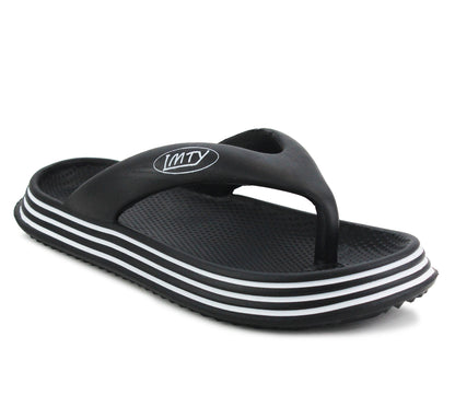 RIVER Kids EVA Slide Flip Flops in Black