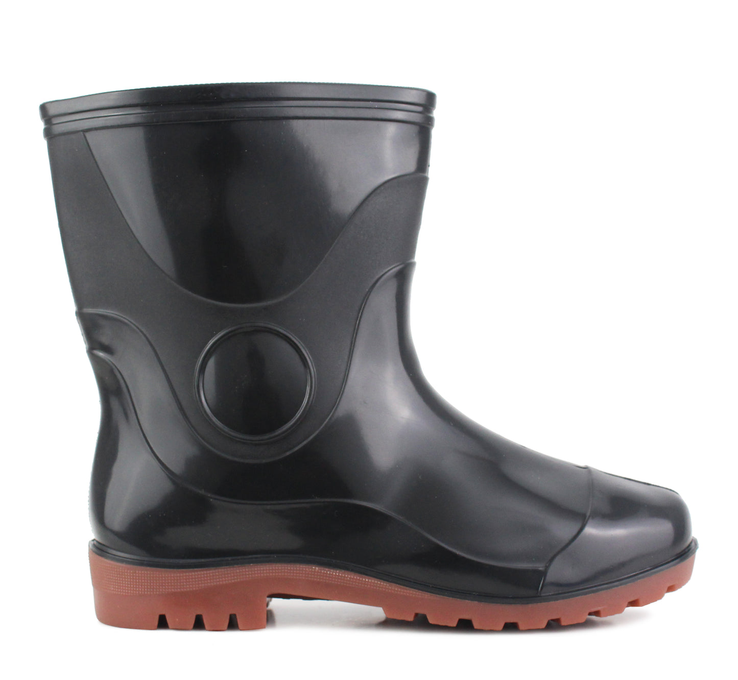 IMTY668 Unisex Mid Calf Ankle Wellies in Black