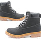 B772300 Boys Youth Hi Top Padded Boots in Black