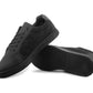 DAN Mens Smart PU Casual Trainers In Black