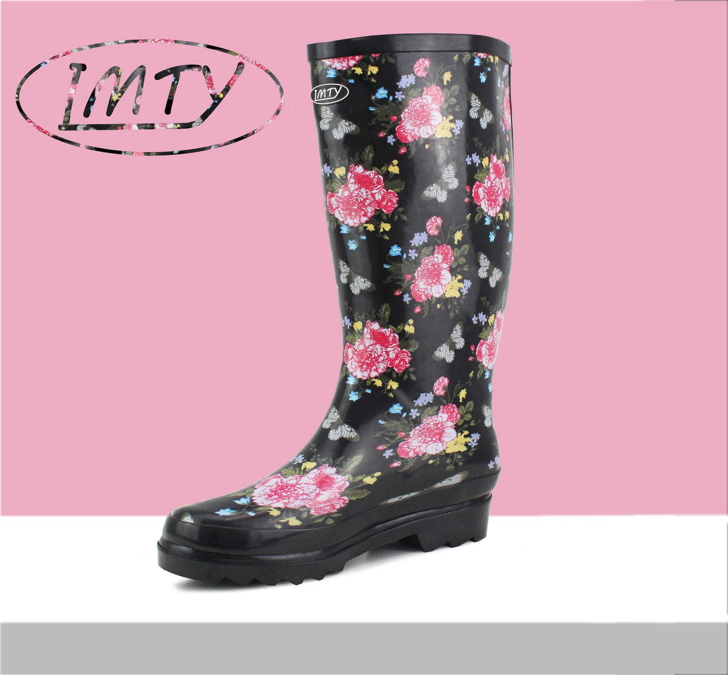 Womens Adjustable Calf Wellies Waterproof Ladies Fashion Festival Dog Walking Rain Mud Wellington Boots