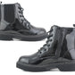 GEMMA Girls Kids School Patent Ankle Boots in Black