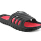 OCEAN Mens Lightweight EVA Sliders in Black/Red