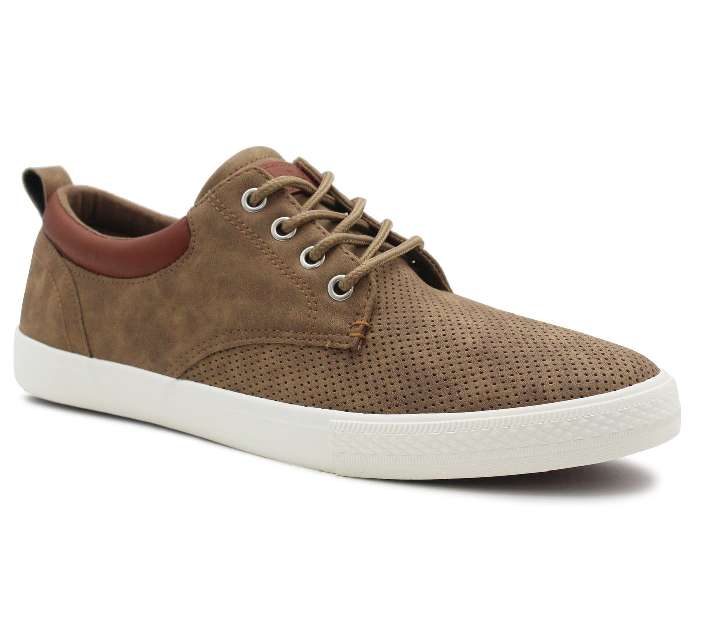 RAY Mens Lace Up Casual Deck Shoes in Tan