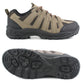Mens Lace Up Hiking Trainers in Brown