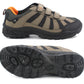 Mens Touch Fasten Hiking Trainers in Brown