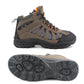 Mens Touch Fasten Hiking High Top Trainers in Brown