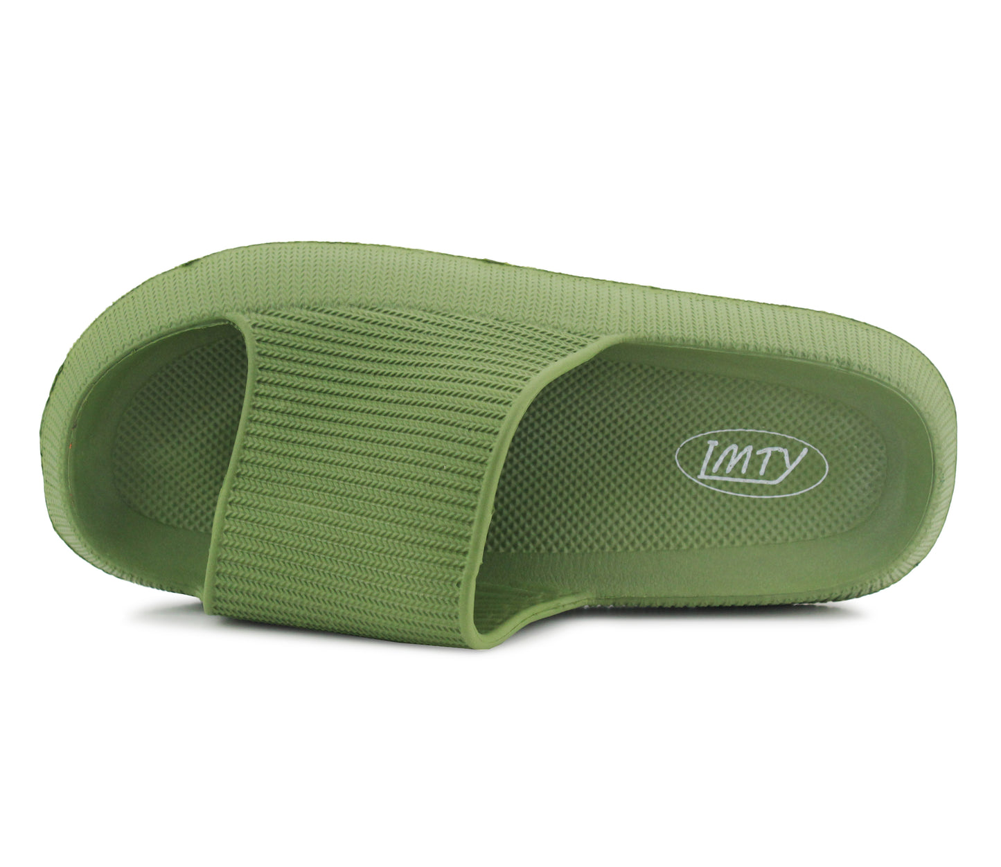 LUKE- Womens Lightweight Chunky Sliders in Green