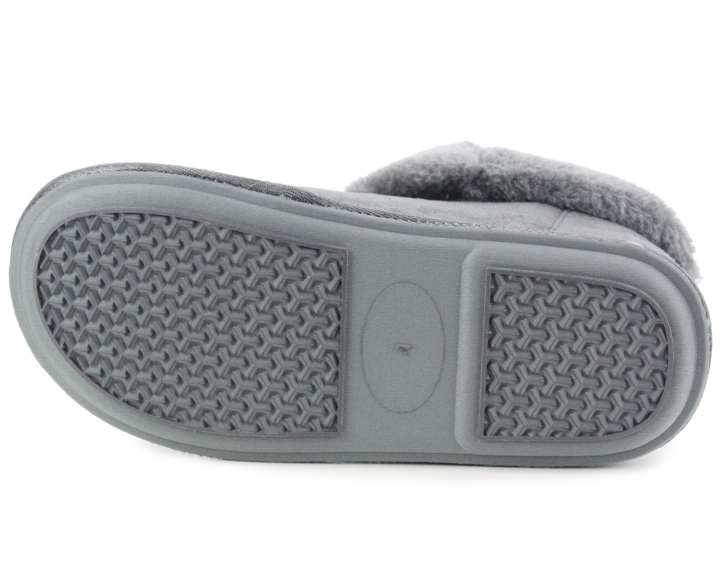 PHOEBE Womens Faux Fur Ankle Slippers in Grey