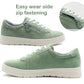 JANICE Womens Casual Lace Up Fashion Trainers in Green