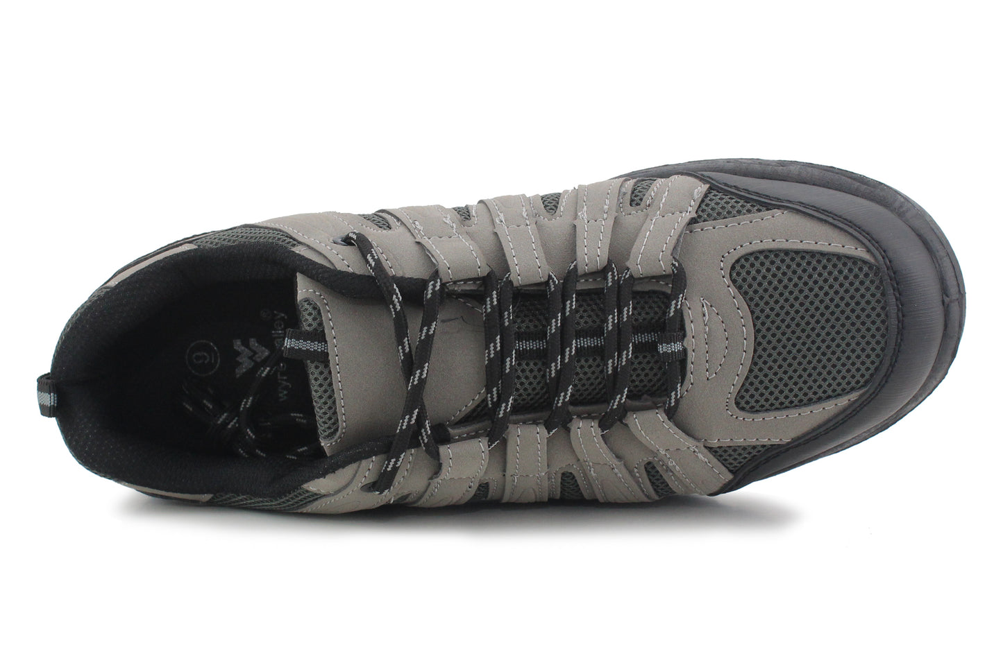 Mens Lace Up Hiking Trainers in Grey