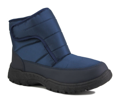 CW82 Mens Thermal Fleece Lined Ankle Boots in Navy