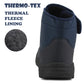 CW82 Mens Thermal Fleece Lined Ankle Boots in Navy