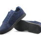 DAN Mens Smart PU Casual Trainers In Navy