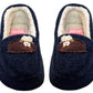 SALLY Womens Faux Fleece Lined Sheep Slippers in Navy