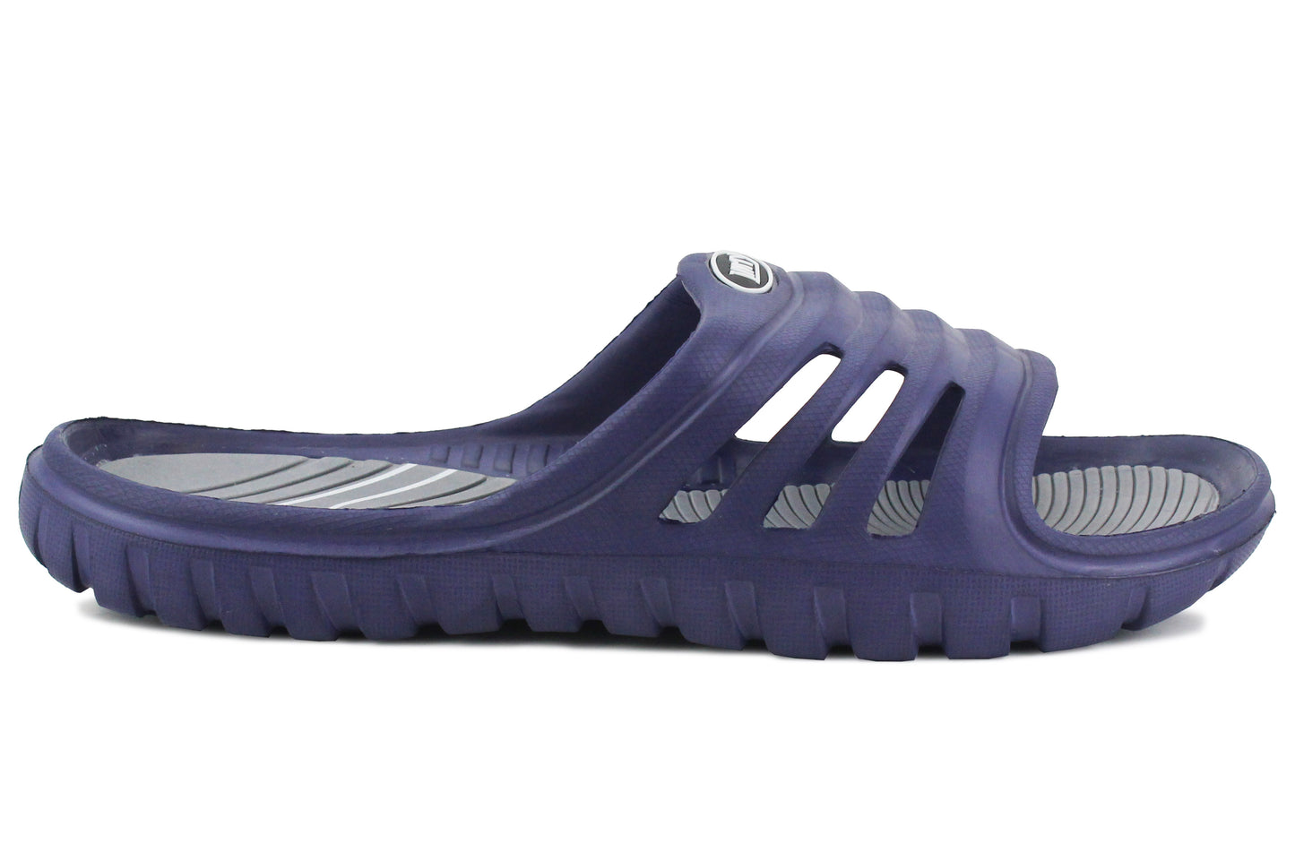 OCEAN Mens Lightweight EVA Sliders in Navy/Grey