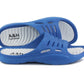 Womens EVA Pool Sliders in Blue/White